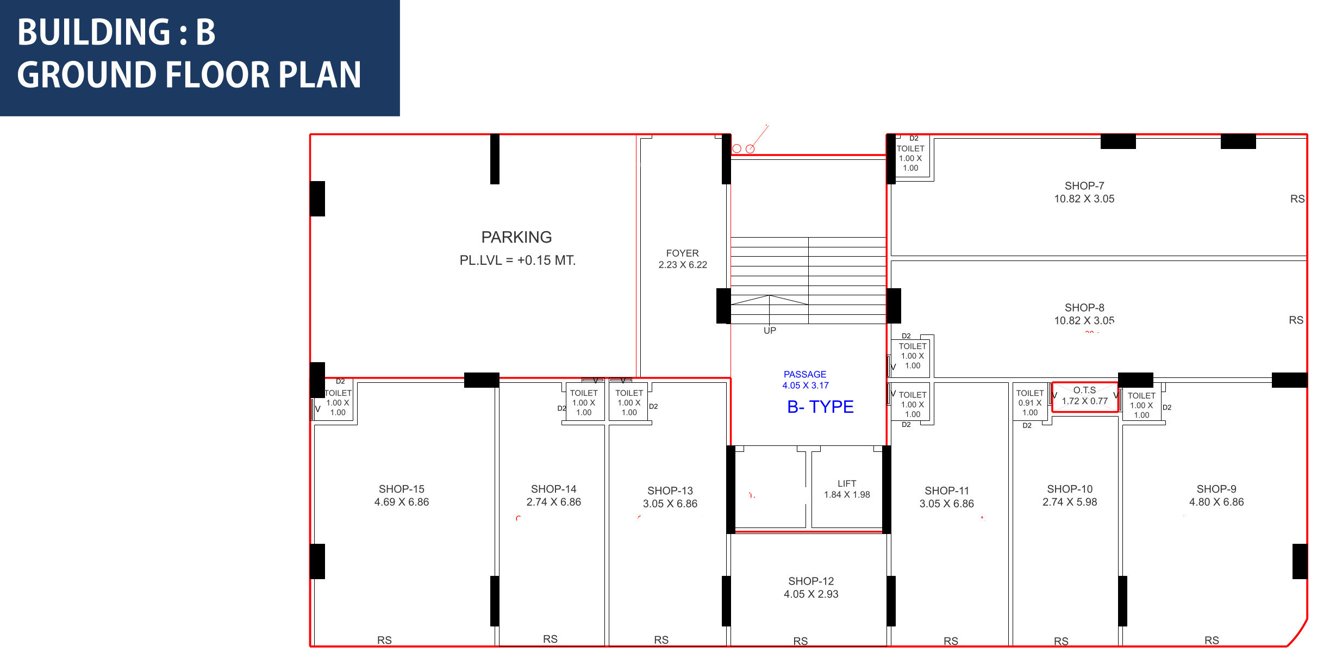 sky heaven B Cluster Plan For Ground Floor