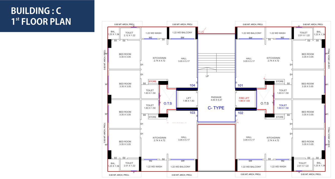 sky heaven C Cluster Plan For 1st Floor