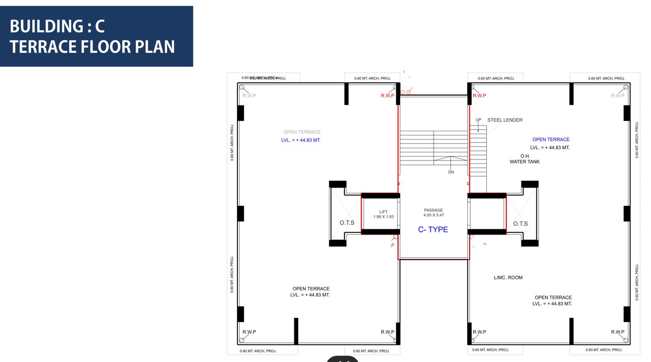 sky heaven C Terrace Floor Cluster Plan
