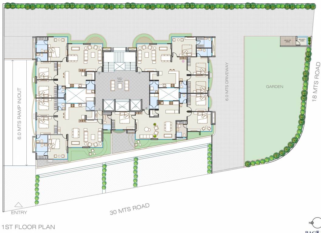  siesta Unit I Cluster Plan For 1st Floor