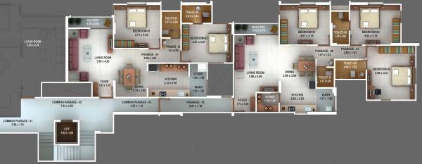 Tower D Typical Cluster Plan plaza-tower-d Tower D Typical Cluster Plan