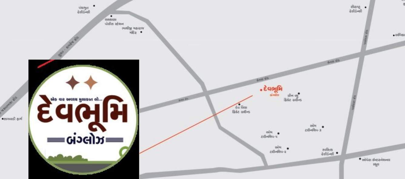  devbhoomi bunglows Location Plan