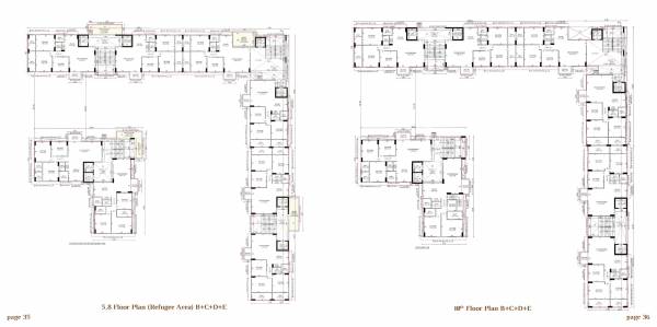  emerald Block B Cluster Plan from 5th, 8th And 10th Floor