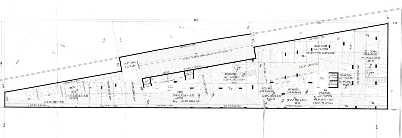  sv diamond Block A And B Cluster Plan For Basement
