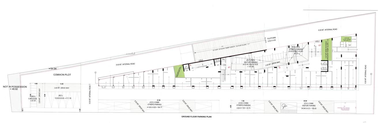  sv diamond Block A And B Cluster Plan For Ground Floor