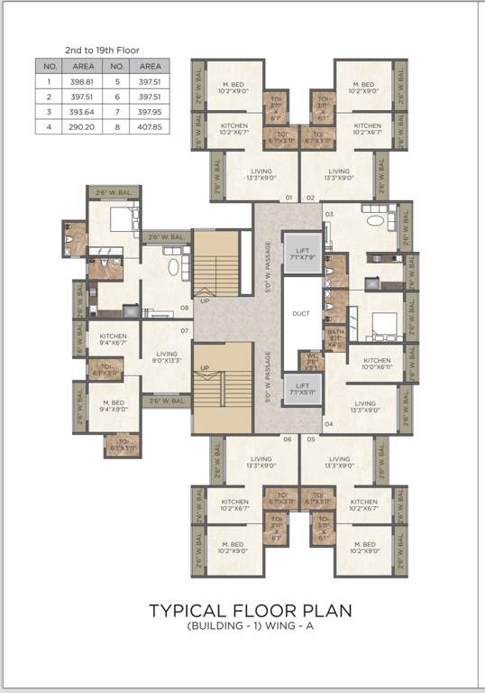  vasudev gardenia Vasudev Gardenia A And B Wing Cluster Plan