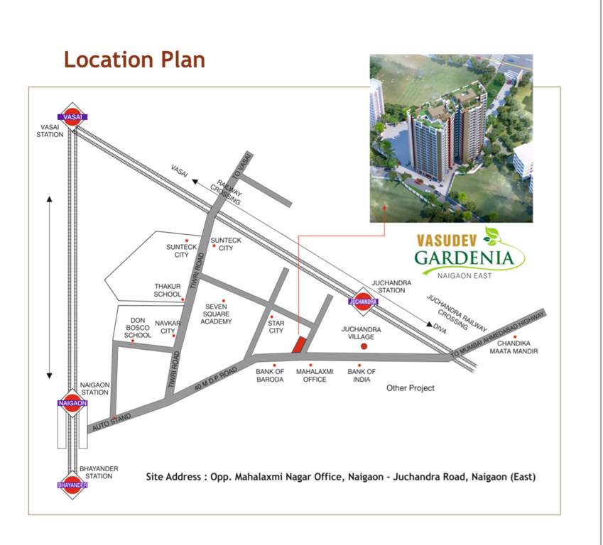  vasudev gardenia Location Plan