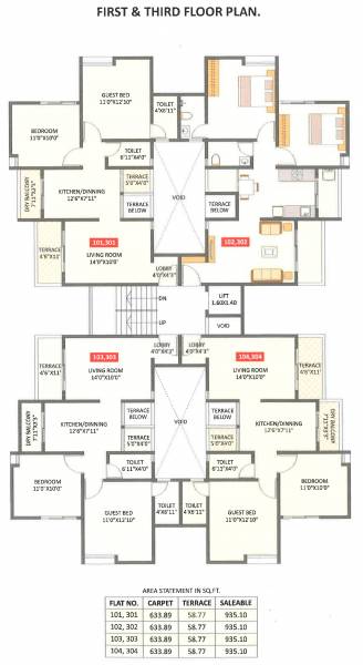  heights-building-b Building B Cluster Plan for 1st Floor