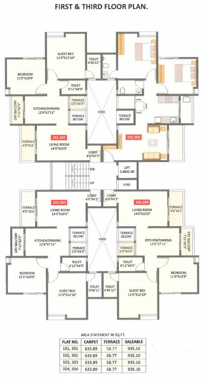  heights building b Building B Cluster Plan for 1st Floor