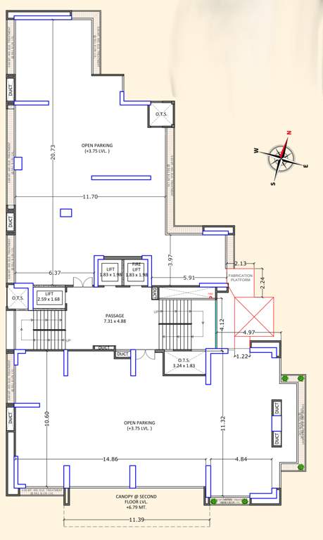  the platinum river The Platinum River Cluster Plan for 1st Floor