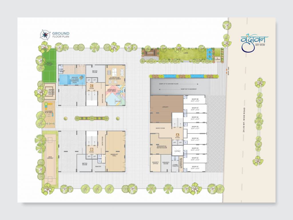 vrundavan skyview Block A Cluster Plan