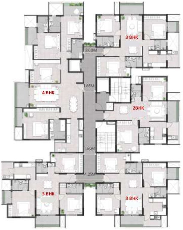  the high line park The High Line Park Typical Cluster Plan
