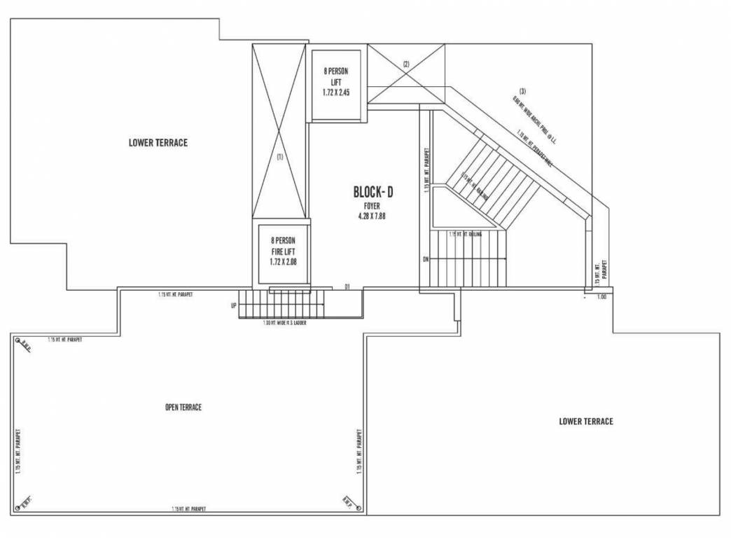  soham Block D Cluster Plan For Terrace Plan