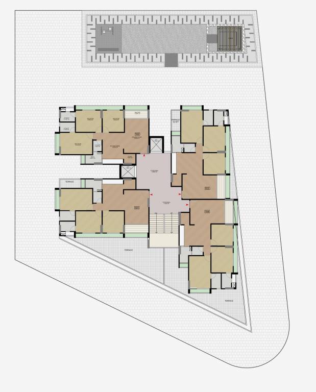  pride Block A Cluster Plan For 1st Floor
