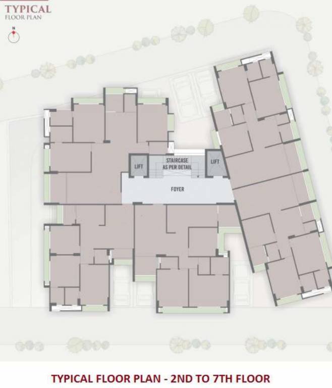  samir appartment Samir Appartment Cluster Plan from 2nd To 7th Floor