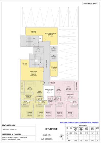  rameshwar-co-op-housing-society-ltd Rameshwar Co Op Housing Society Ltd Cluster Plan for 1st Floor