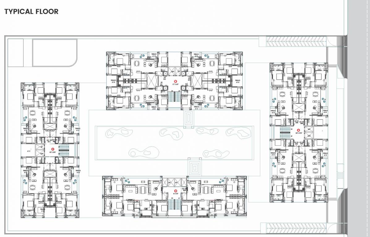  shreedhar shrine A To D Typical Cluster Plan