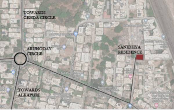  sanidhya-appartment Location Plan