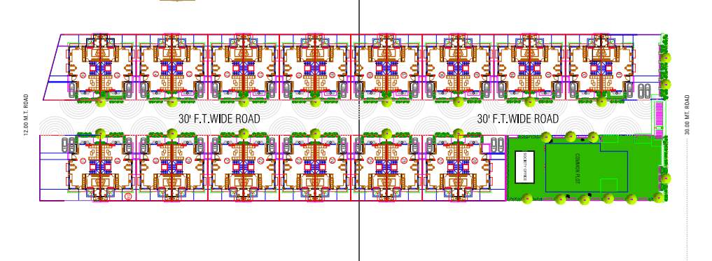  vedant royal bungalows Layout Plan