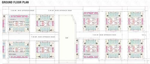 Block A1 To B2 Cluster Plan for ground Floor sky-nand-heights Block A1 To B2 Cluster Plan for ground Floor