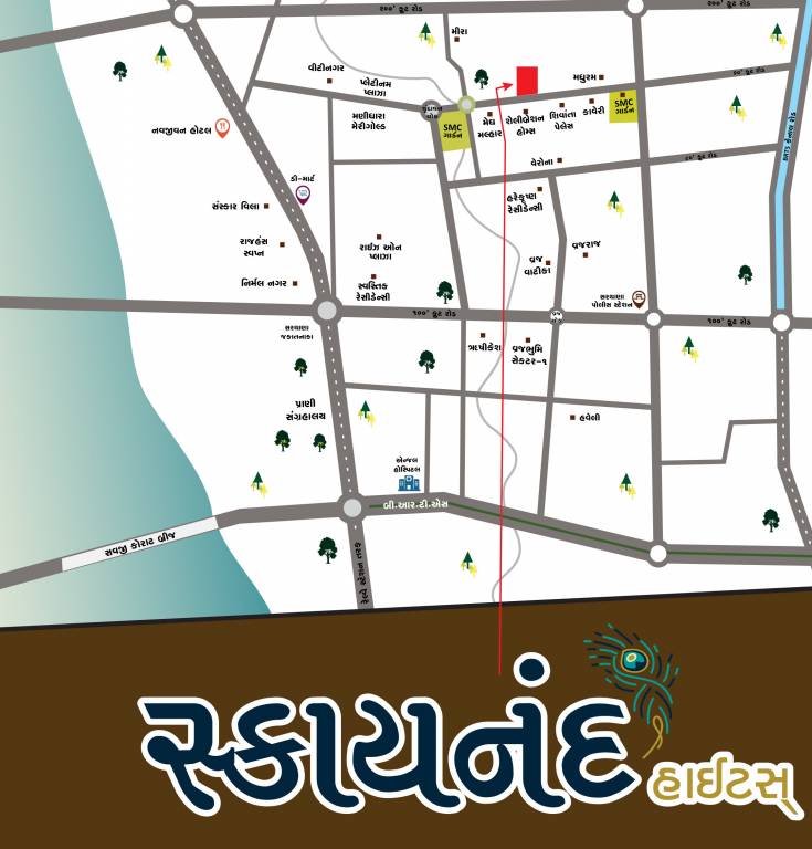 sky nand heights Location Plan