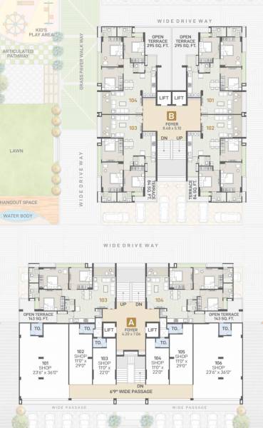 skyview Block A Cluster Plan For 1st Floor