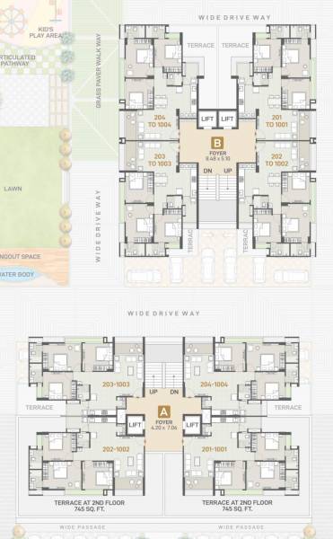 skyview Block A Cluster Plan From 2nd To 10th Floor