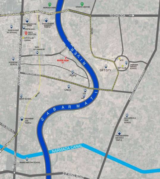  river-view-77 Location Plan