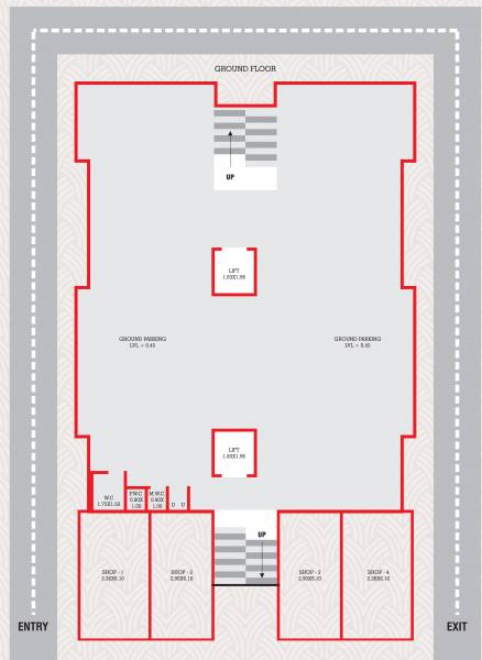 Block A And B Cluster Plan for ground Floor blue-heaven Block A And B Cluster Plan for ground Floor