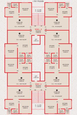  blue-heaven Block A And B Cluster Plan from 1st to 7th Floor