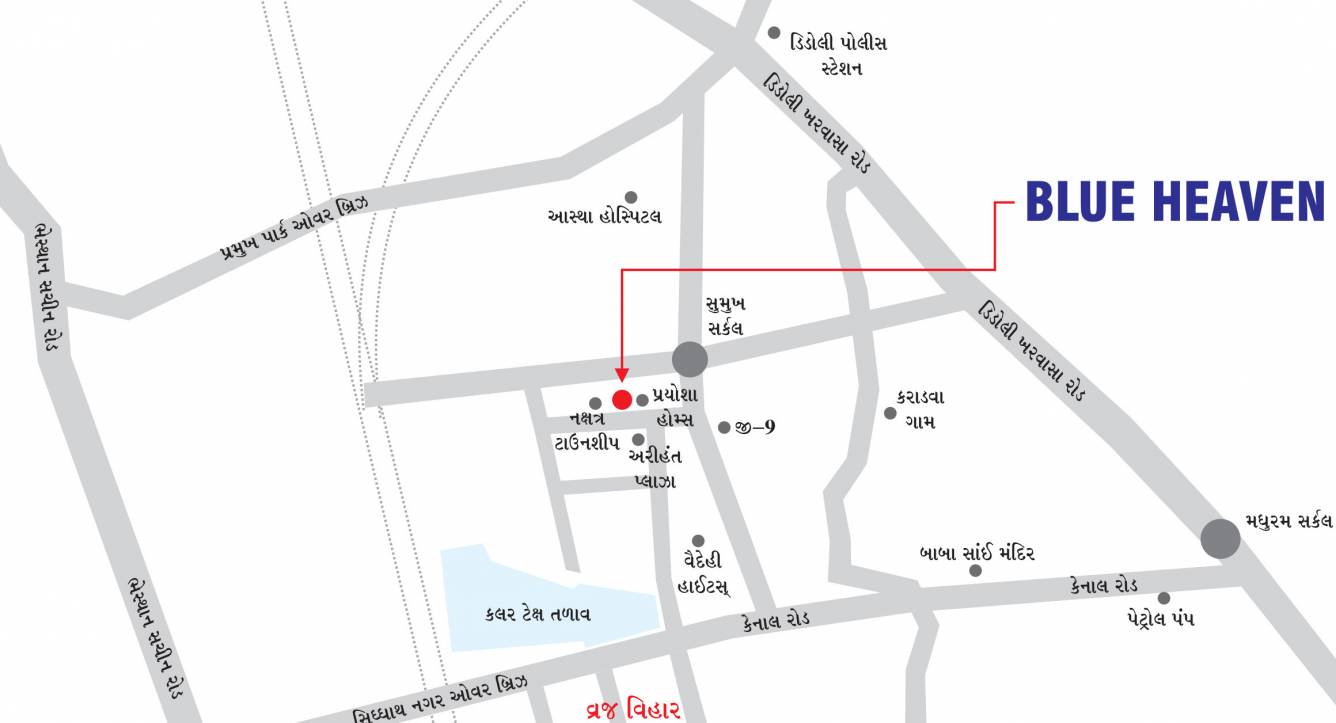 blue heaven Location Plan