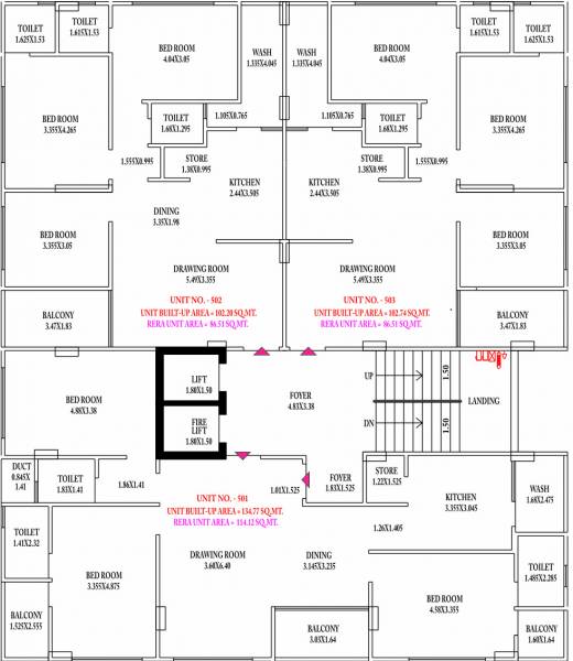  bela-apartment Bela Apartment Cluster Plan For 5th Floor