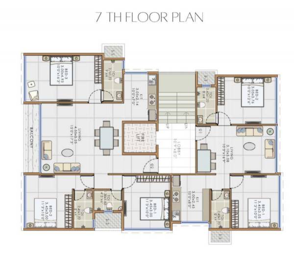  vaviya-aries Vaviya Aries Cluster Plan for 7th Floor