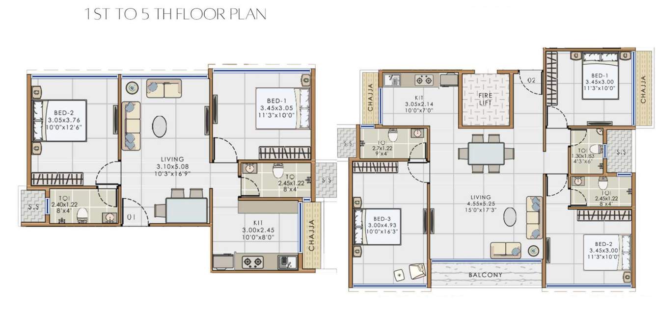  vaviya aries Vaviya Aries Cluster Plan from 1st to 5th Floor