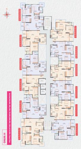  gulmohar-h Nexus Gulmohar H Cluster Plan for 1st-7th,9th-12th & 14th-15th Floor