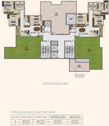  kalim-riviera Kalim Riviera 11th Floor Cluster Plan