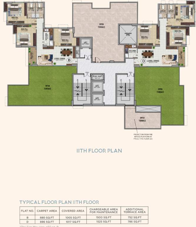  kalim riviera Kalim Riviera 11th Floor Cluster Plan
