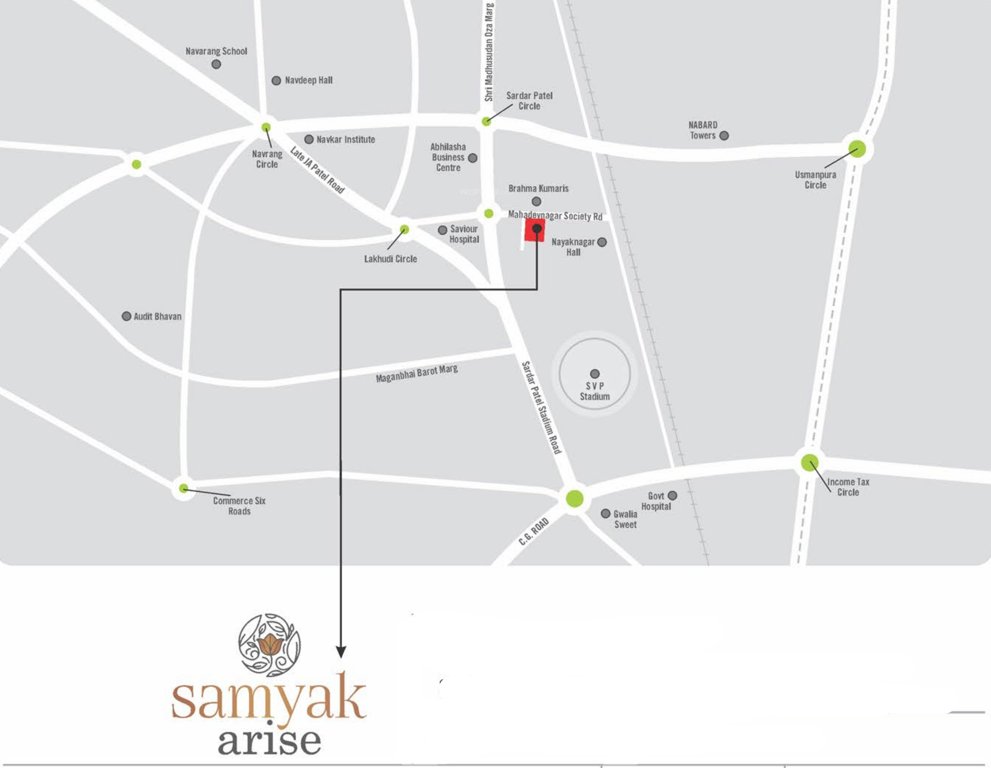  samyak arise Location Plan