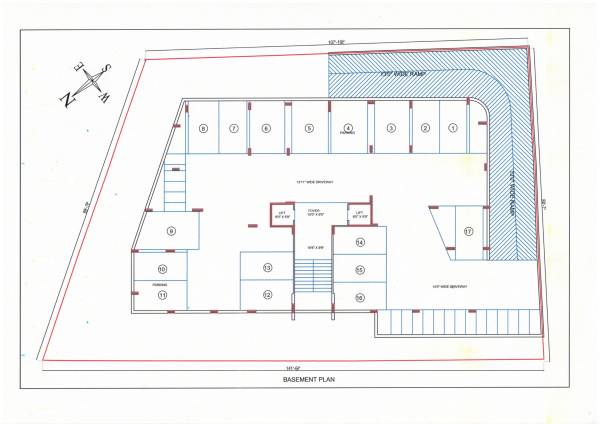  vivanta-by-ambience Block A Basement Floor Cluster Plan