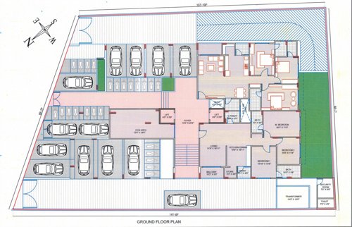  vivanta-by-ambience Block A Ground Floor Cluster Plan