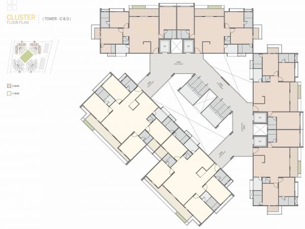 Tower C And D Typical Cluster Plan pristine Tower C And D Typical Cluster Plan