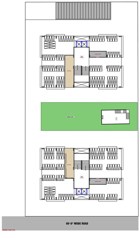  keshav skyline A, B Cluster Plan For Ground Floor
