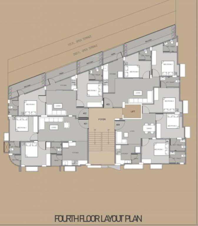  elegance Elegance Cluster Plan for 4th Floor