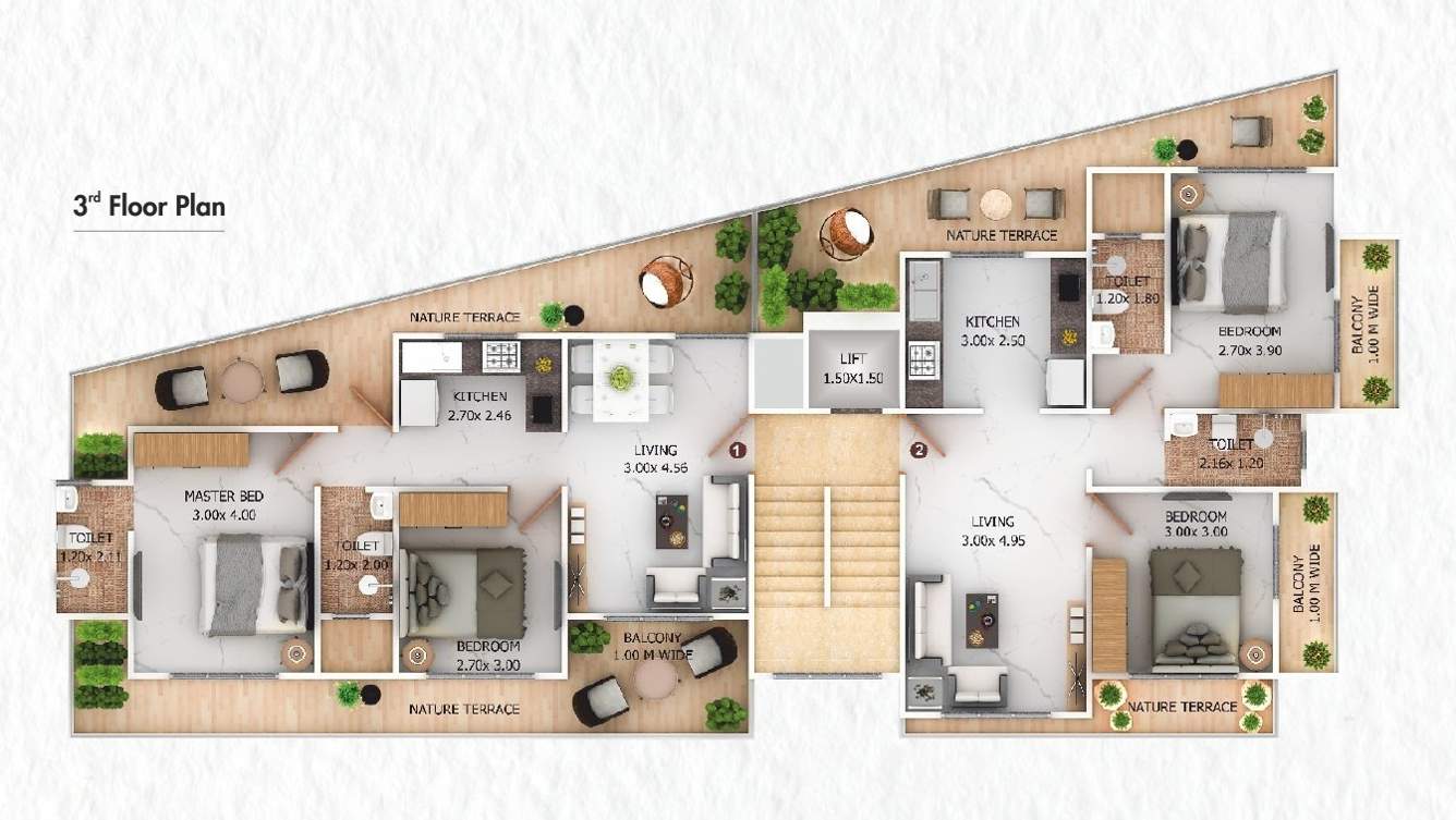  meera square Type B Cluster Plan