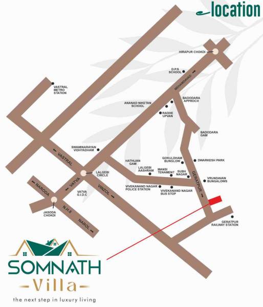  somnath-villa Location Plan