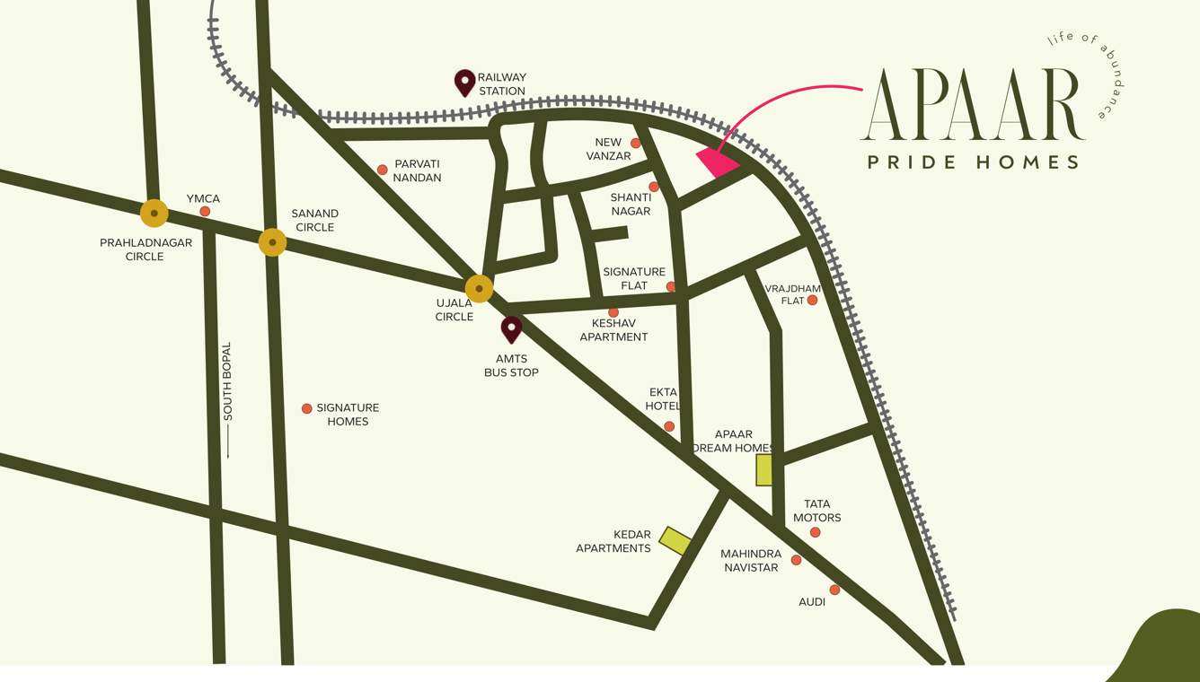  apaar pride homes Location Plan