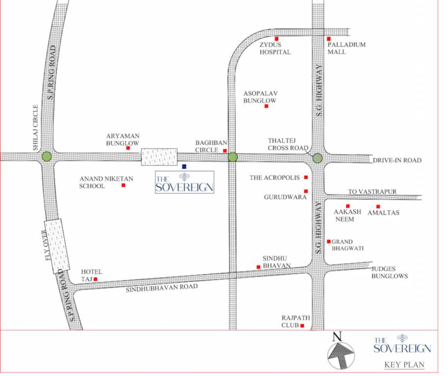 the sovereign Location Plan