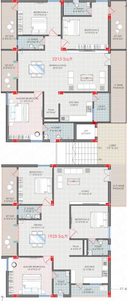  royal-fort Thimu Royal Fort Typical Cluster Plan