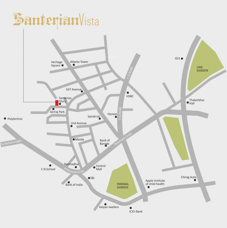  santerian vista Location Plan