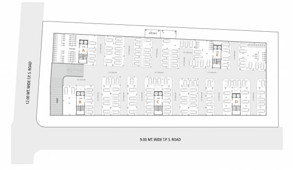  imperia Block A,B,C,D,E Cluster Plan For Basement